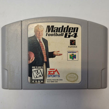 Nintendo 64 Game: Madden Football 64 | Grade B