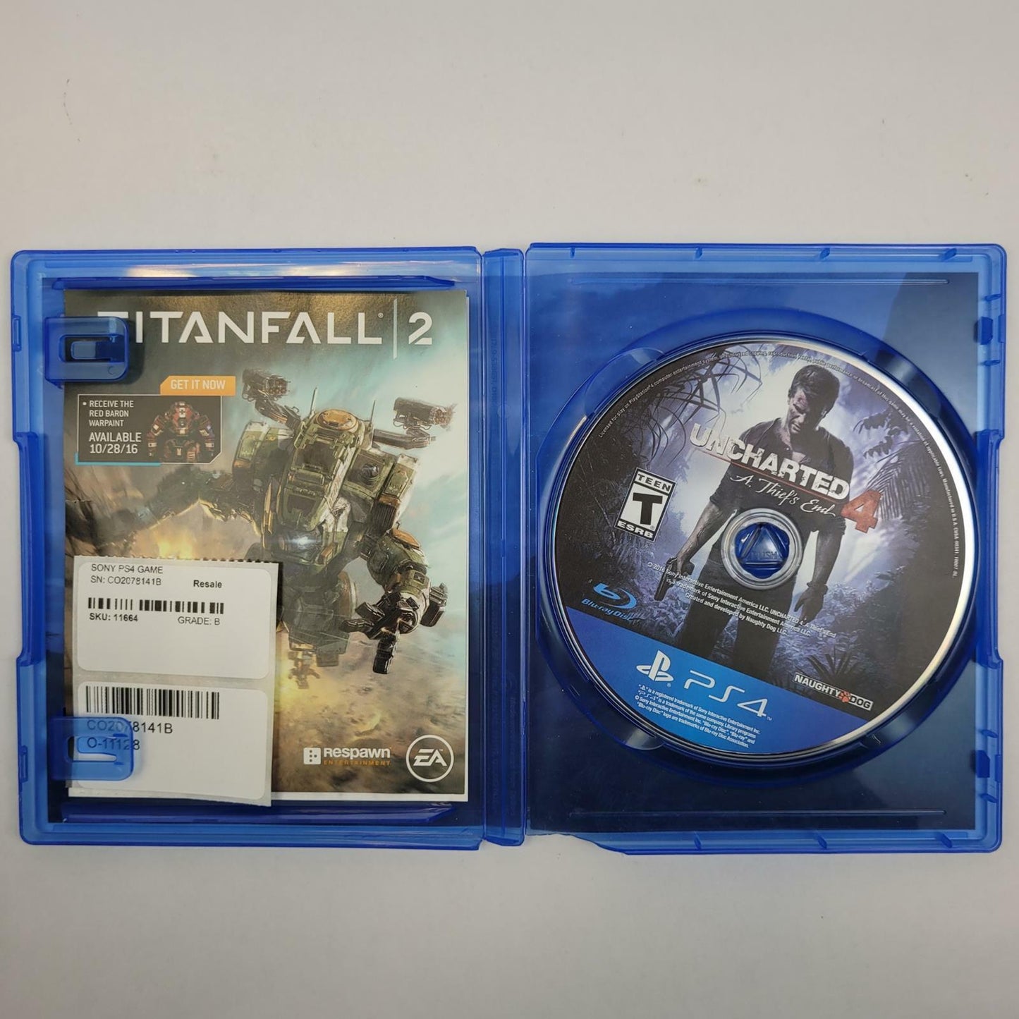 PS4 Game: Uncharted 4 A Thief's End | Grade B