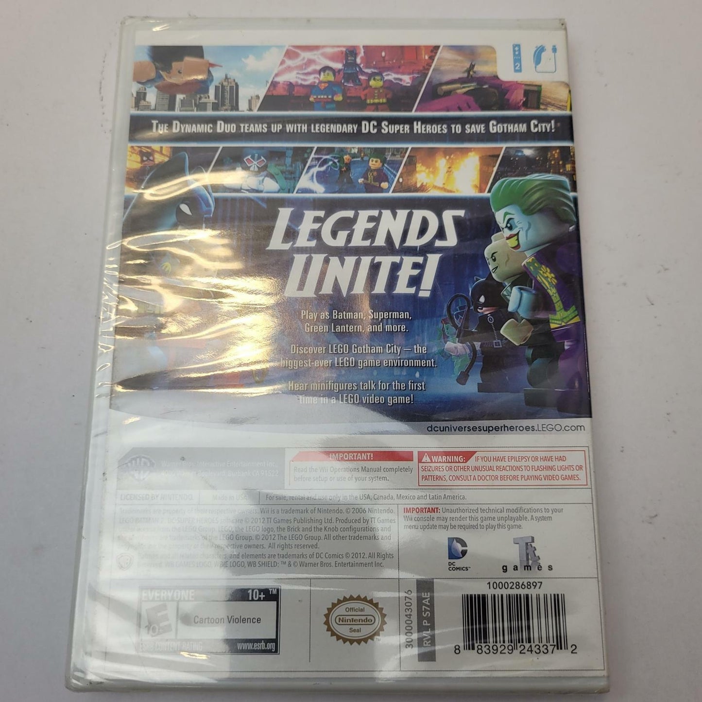 Nintendo Wii Game: Lego Batman 2 DC Super Heroes | Grade A