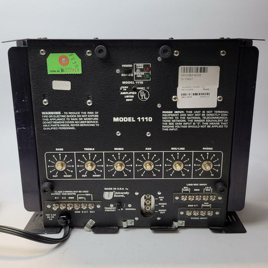 UNIVERSITY SOUND 1110 Wall-Mount Amplifier | Grade D