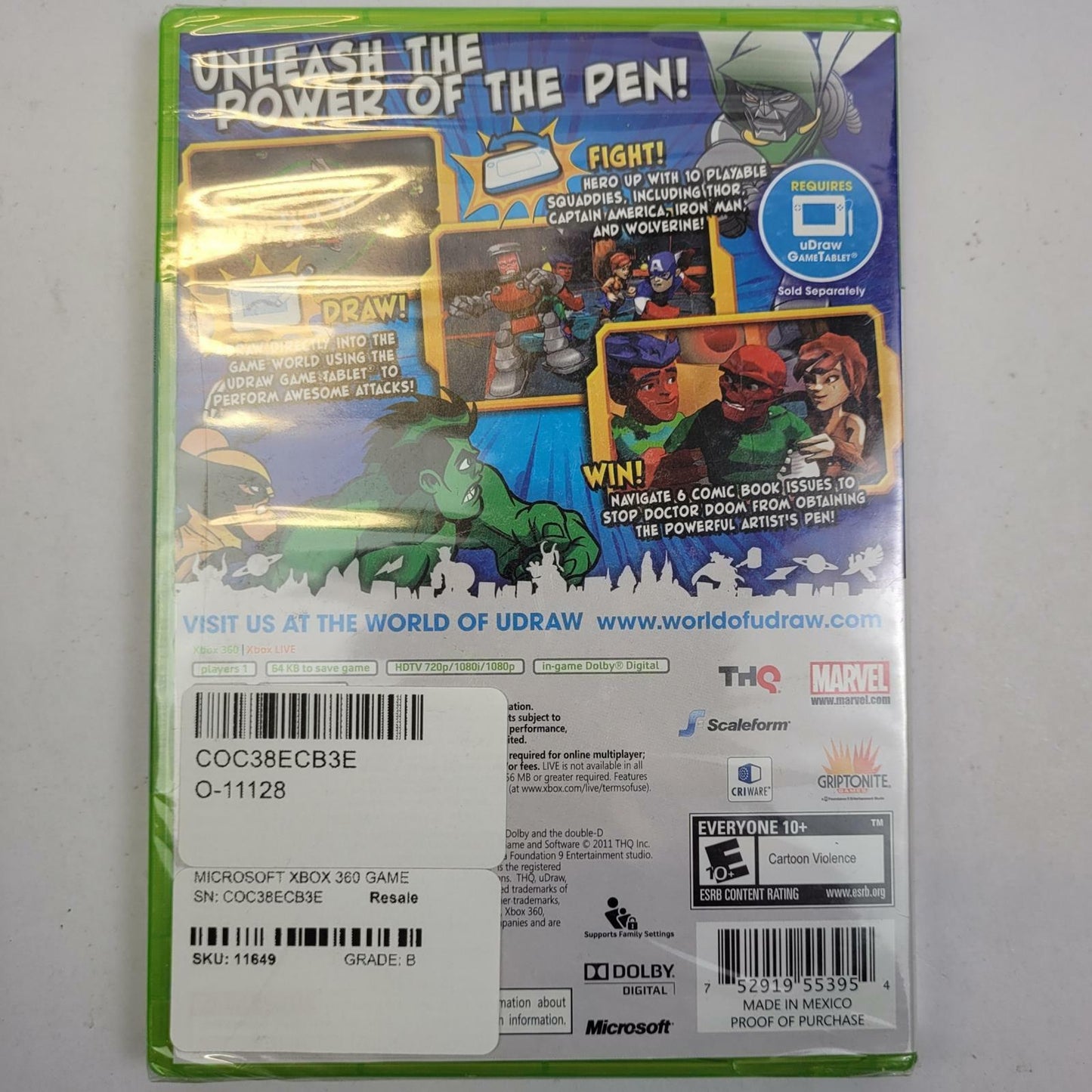 Xbox 360 Game: Marvel Super Hero Squad Comic Combat | Grade A