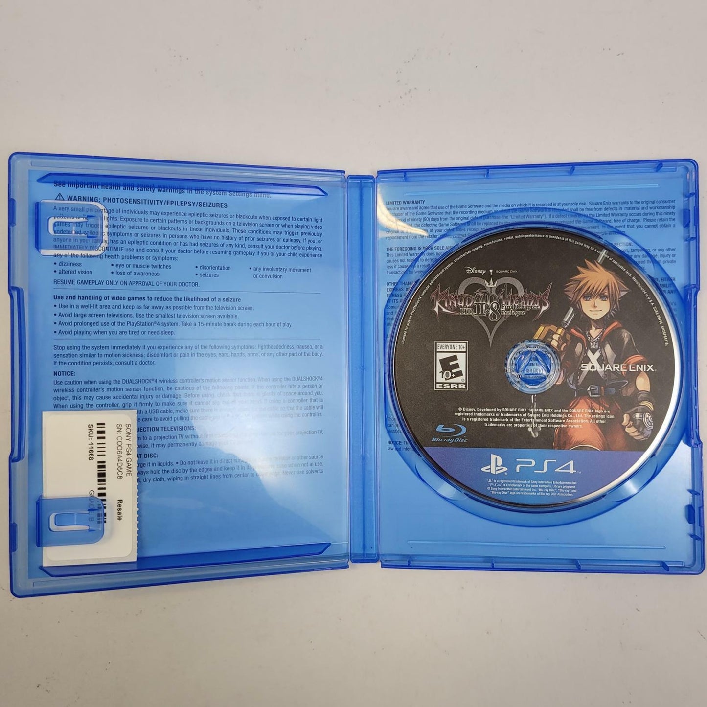 PS4 Game: Kingdom Hearts HD II.8 Final Chapter Prologue | Grade B