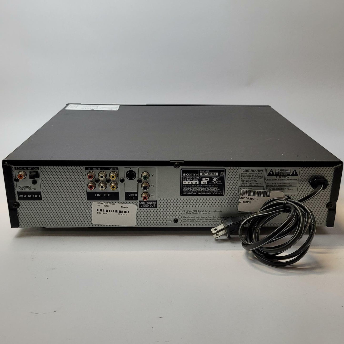 SONY DVP-NC600 5-Disc DVD/CD Changer | Grade B