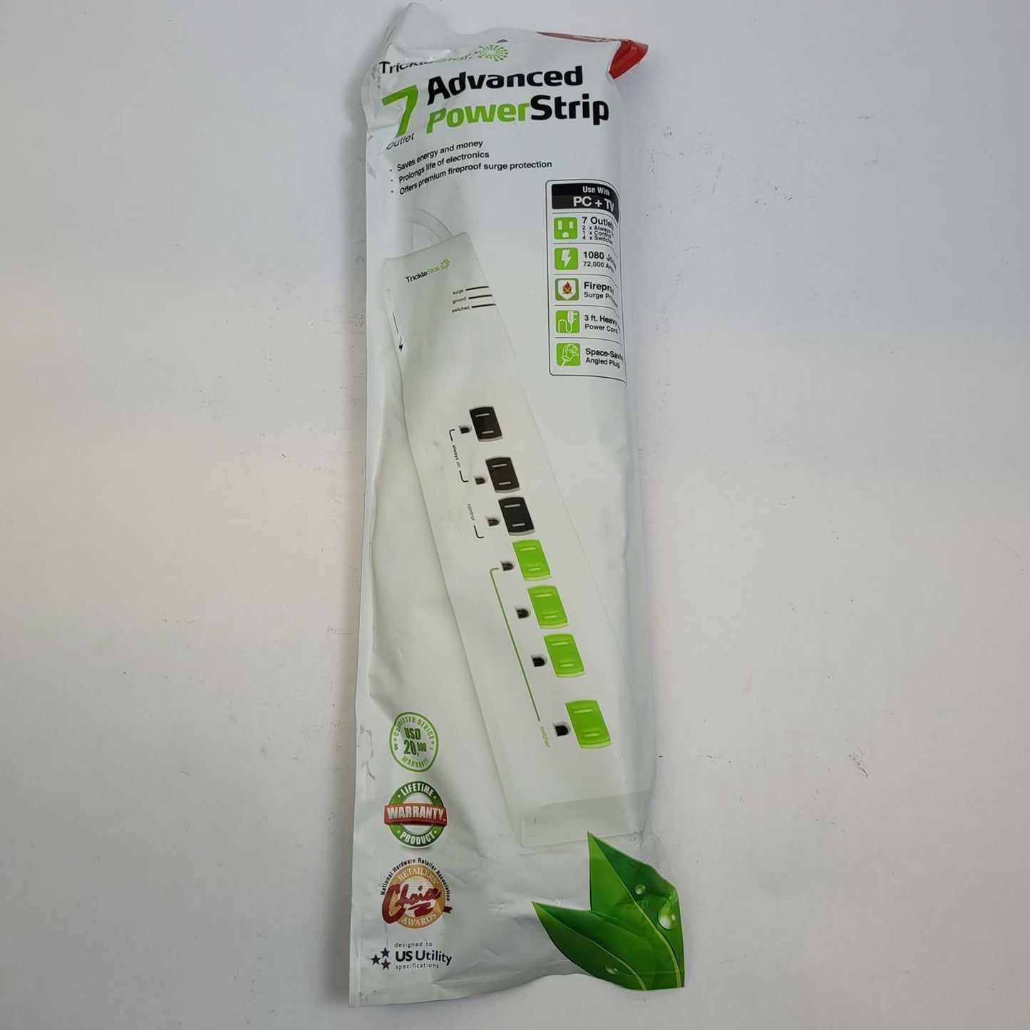 TRICKLE STAR TS1104 7 Outlet Power Strip | Grade A