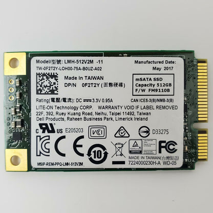 Lite-On LMH-512V2M-11 512GB mSATA SSD | Grade A