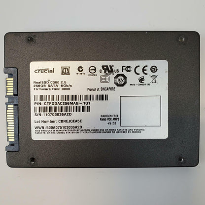 Crucial CTFDDAC256MAG-1G1 256GB 2.5" SATA Internal SSD | Grade A