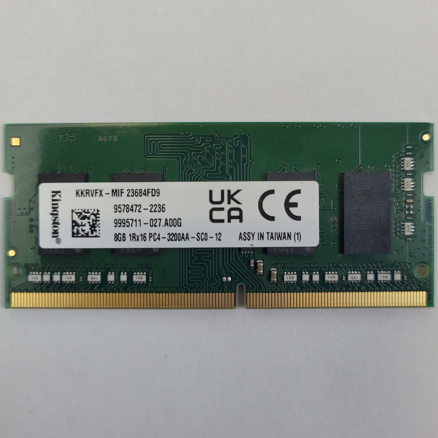 Assorted KINGSTON 8GB 3200AA SO-DIMM DDR4 RAM | Grade A