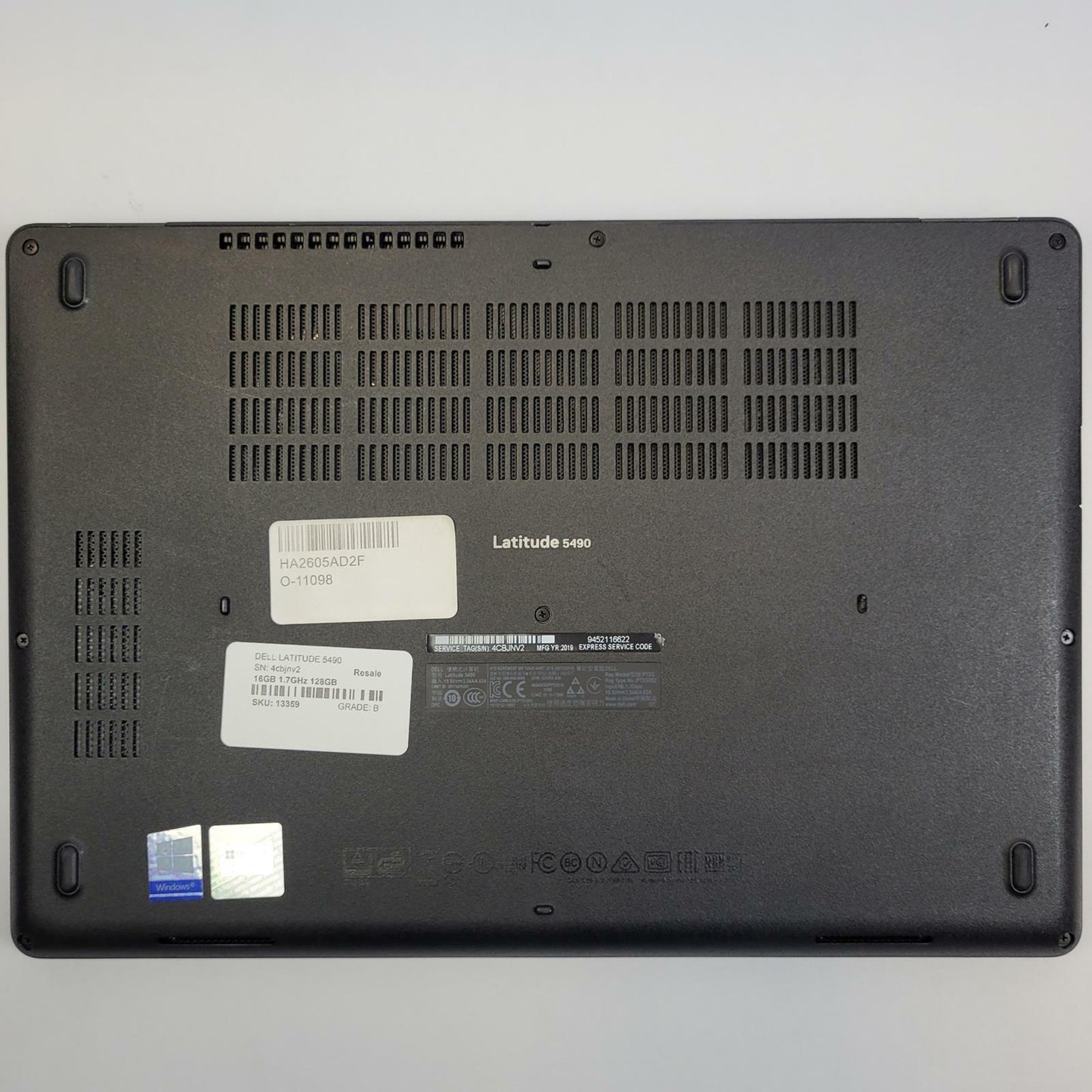 DELL LATITUDE 5490 Windows 11 Home i5-8350U 16GB RAM 128GB M.2 | Grade B