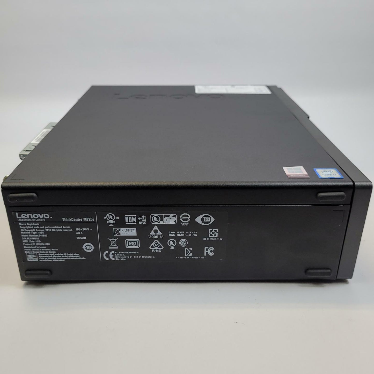LENOVO THINKCENTRE M720S Windows 11 Home i7-8700 8GB RAM 256GB NVME | Grade B