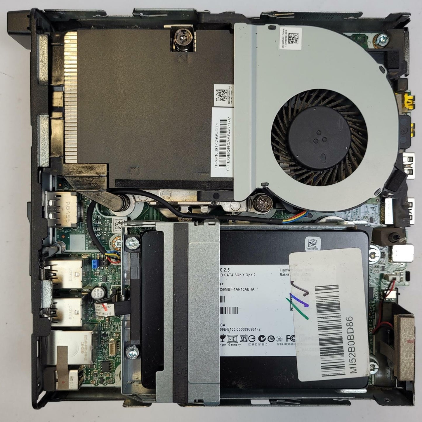 HP ELITEDESK 800 G3 MINI 35W No OS i7-7700T 8GB RAM 256GB 2.5" SSD | Grade C