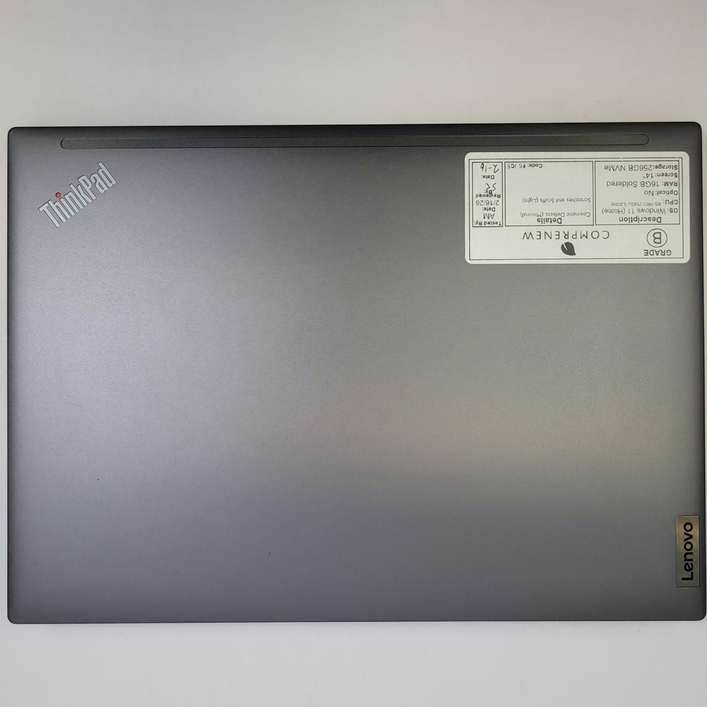 LENOVO THINKPAD T14S G4 Win11 R5Pro 7540U 16GB RAM 256GB NVME | Grade B | 14046