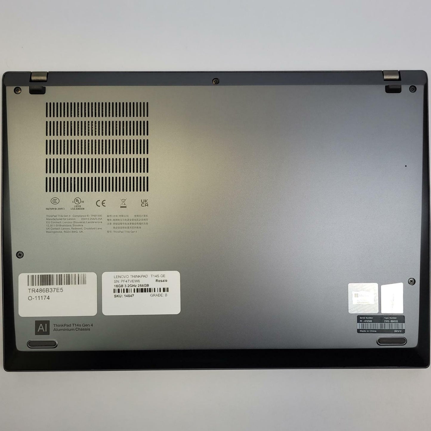 LENOVO THINKPAD T14S G4 Win11 R5Pro 7540U 16GB RAM 256GB NVME | Grade B | 14046