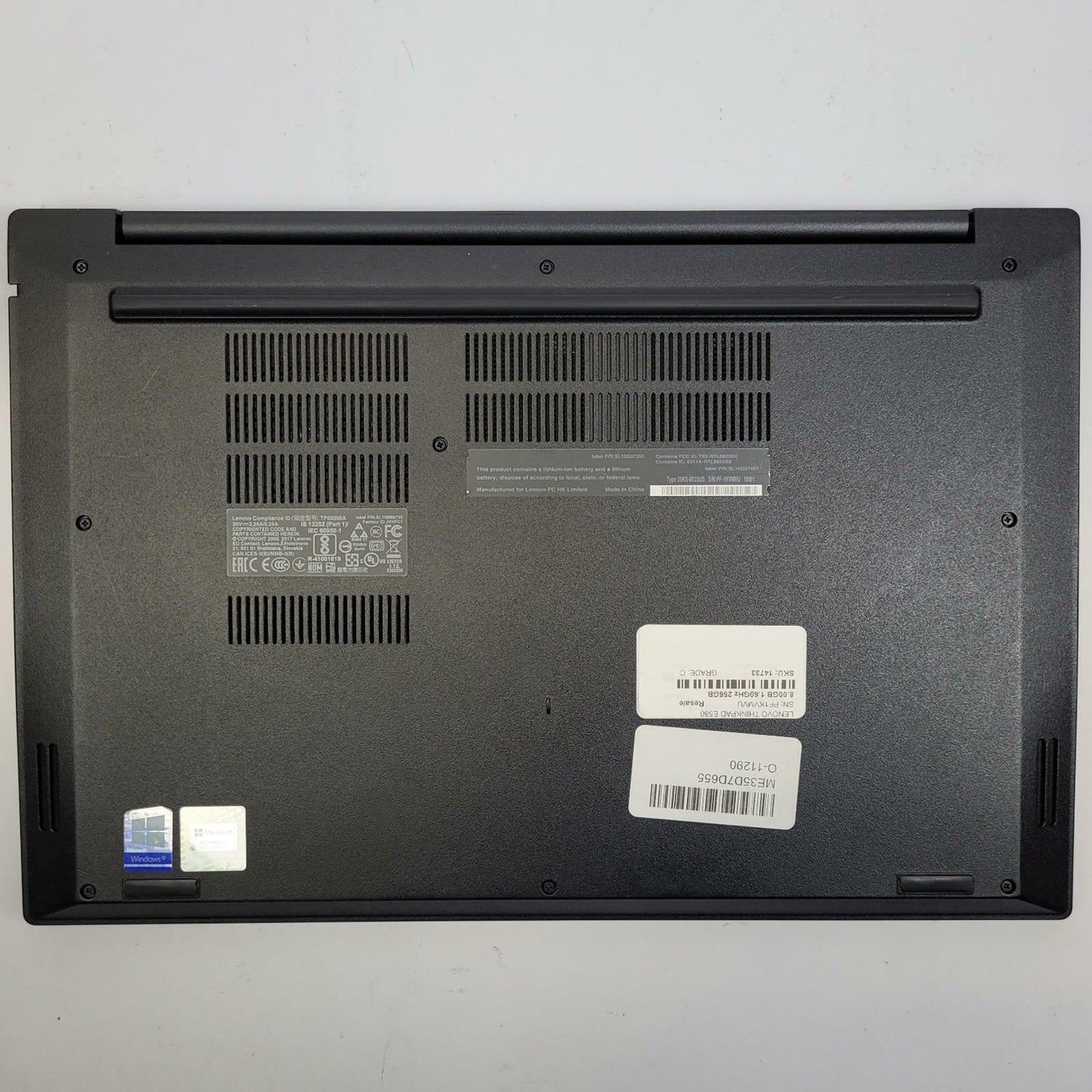 LENOVO THINKPAD E580 Windows 11 Home i5 8250U 16GB RAM 256GB NVMe | Grade C |