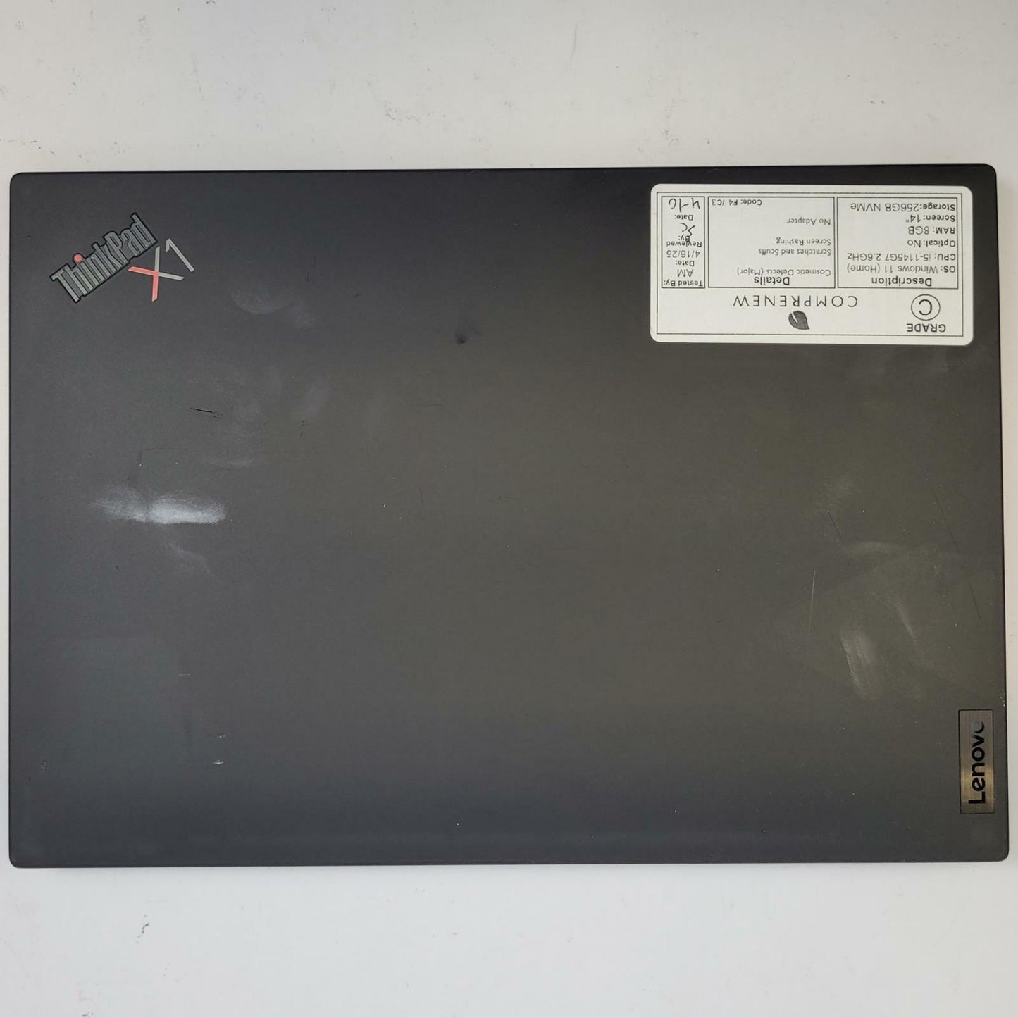 LENOVO ThinkPad X1 Carbon G9 Win 11 i5-1145G7 8GB RAM 256GB NVME | Grade C
