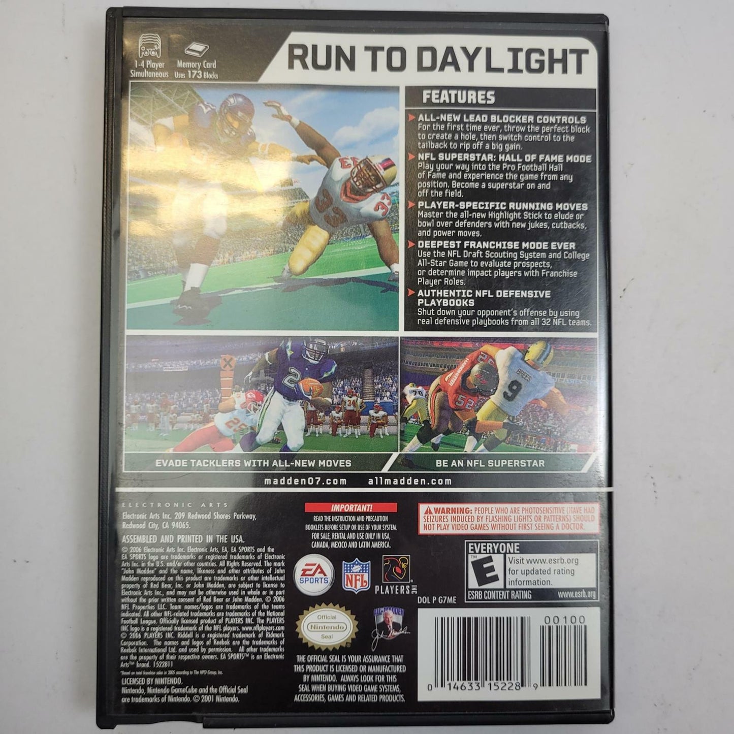 Nintendo GameCube Madden NFL 07 | Grade B