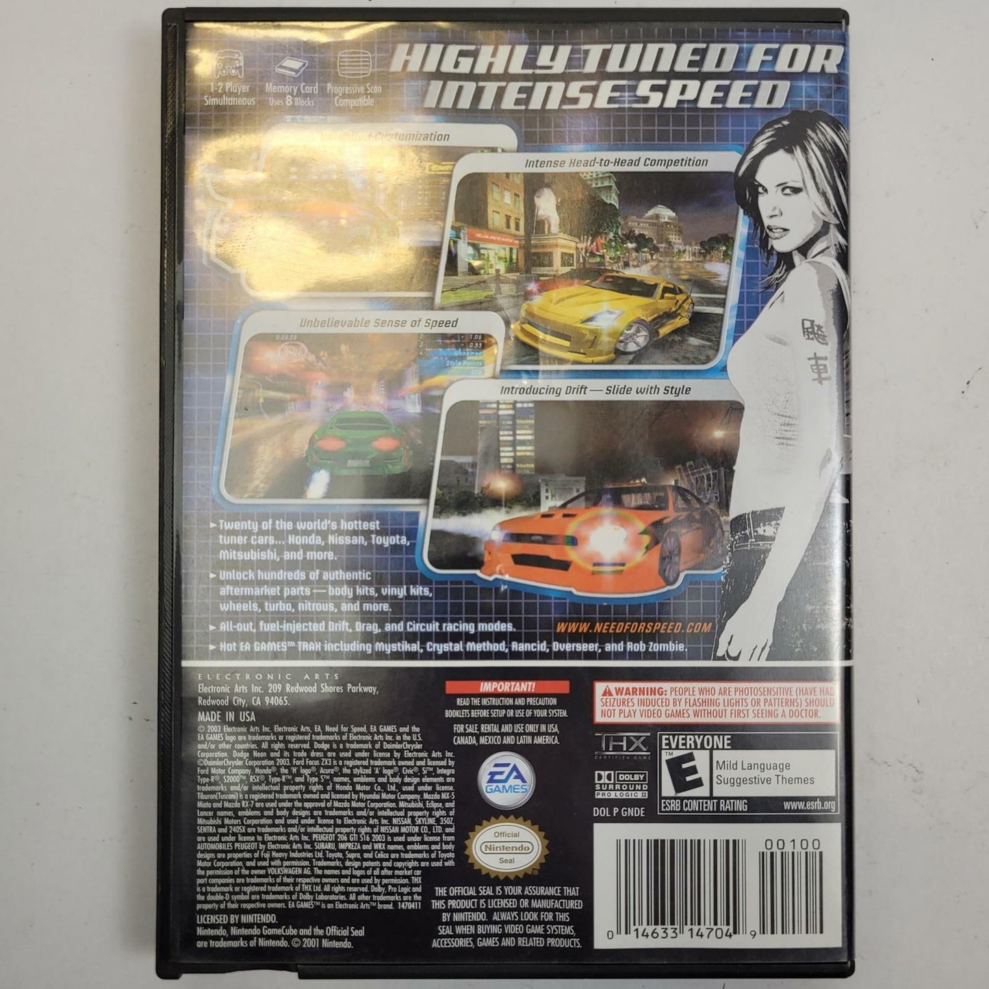 Nintendo GameCube Need for Speed Underground | Grade B