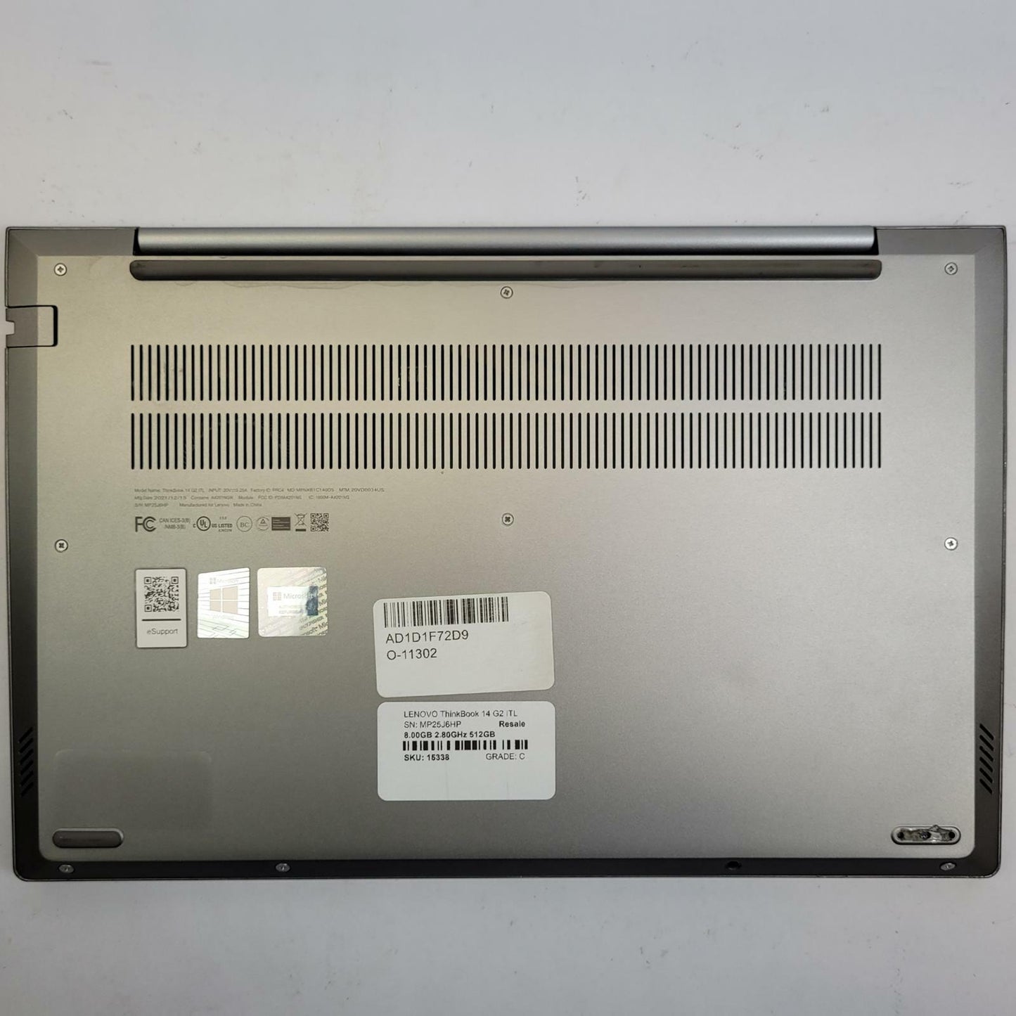 LENOVO ThinkBook 14 G2 ITL Win 11 i7-1165G7 16GB RAM 512GB NVME | Grade C