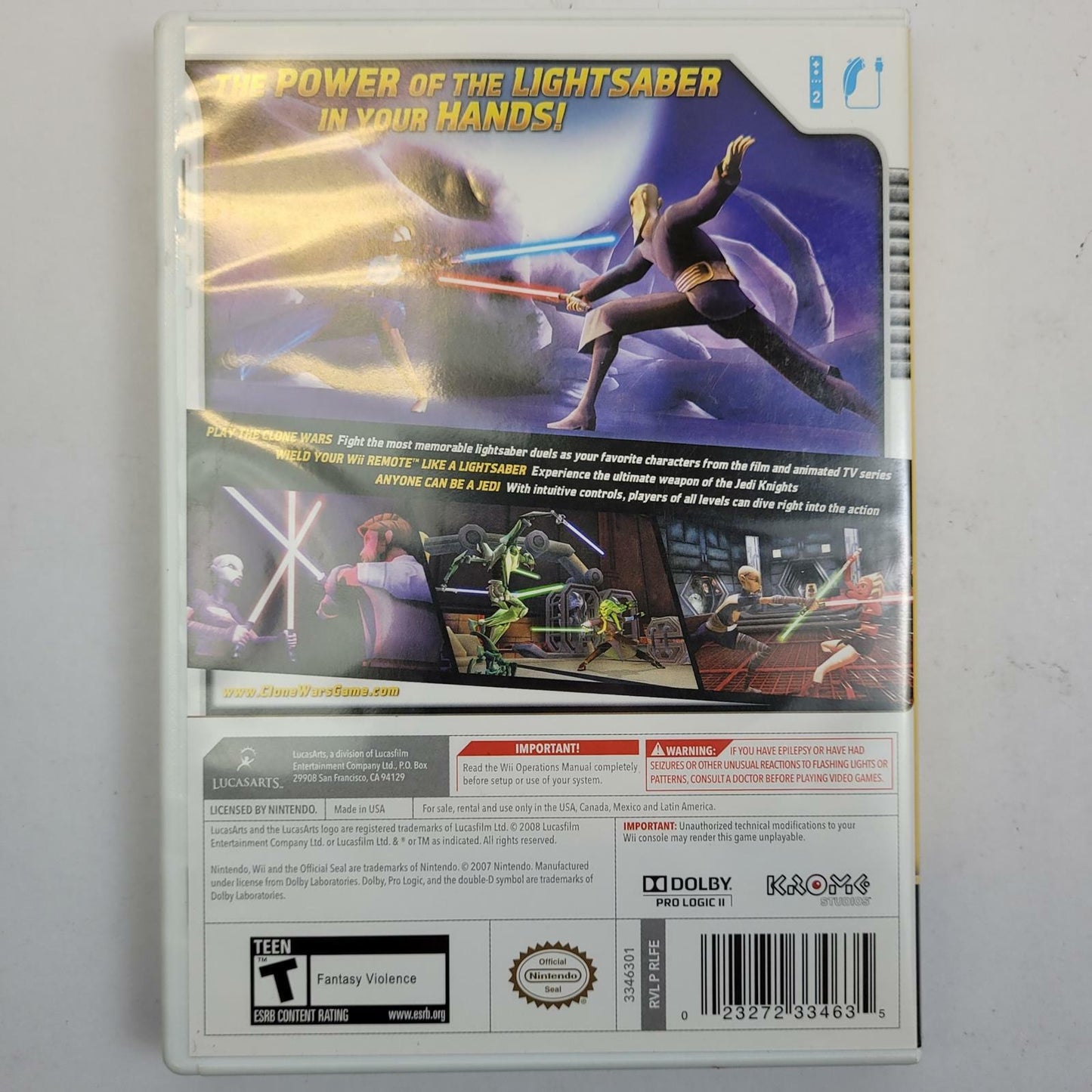Nintendo Wii Star Wars The Clone Wars | Grade B