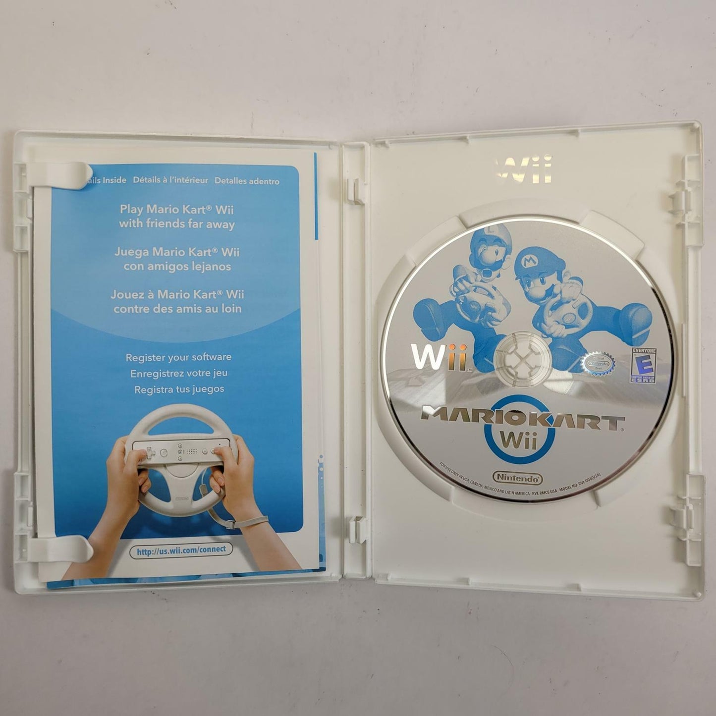 Nintendo Wii Mario Kart Wii with Steering Wheel | Grade B