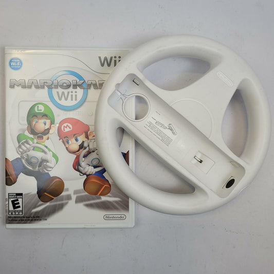 Nintendo Wii Mario Kart Wii with Steering Wheel | Grade B