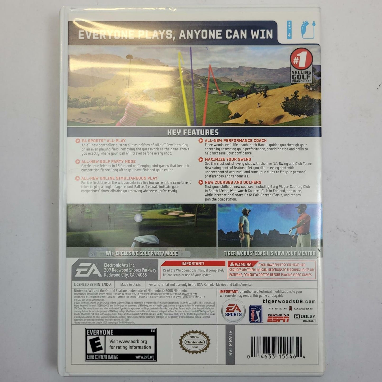 Nintendo Wii Tiger Woods PGA Tour 09 All-Play | Grade B