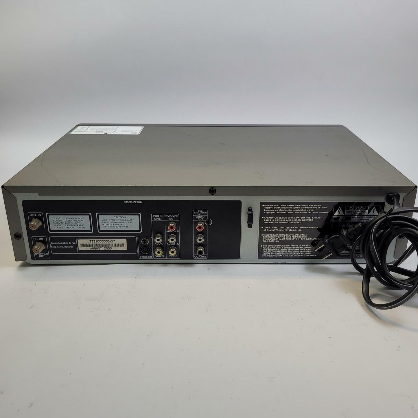 CineVision DVR1000 DVD and VHS VCR Combo Player | Grade B