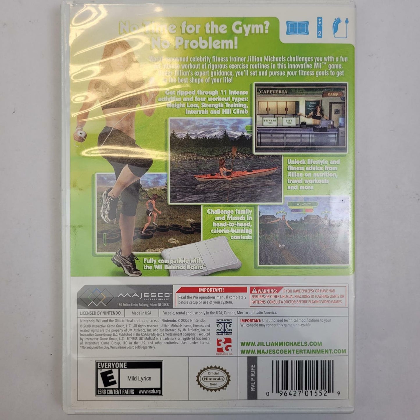 Nintendo Wii Game: Jillian Michaels Fitness Ultimatum 2009 | Grade B