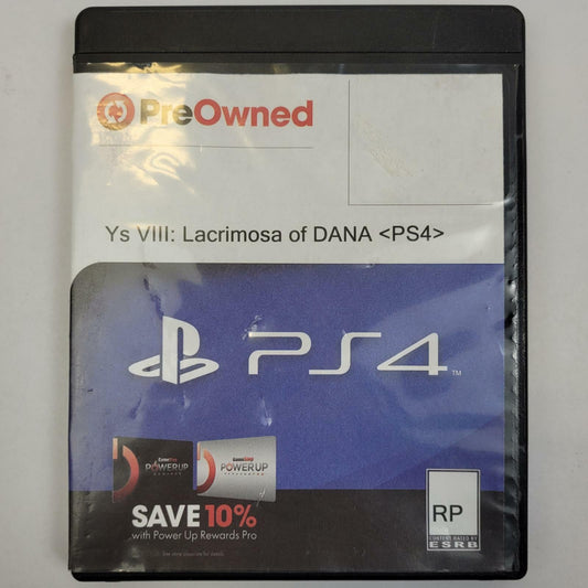 PS4 Game: Ys VIII: Lacrimosa of DANA | Grade B