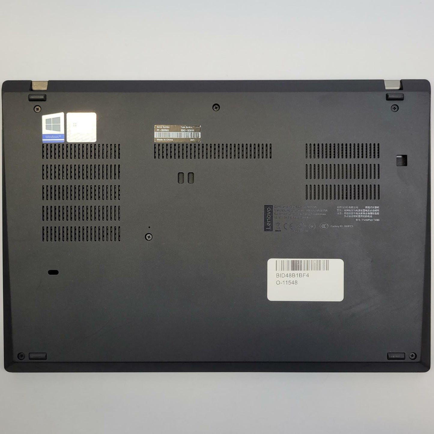 LENOVO THINKPAD T490 Win 11 i5-8365U 16GB RAM 256GB NVME | Grade C | 16094
