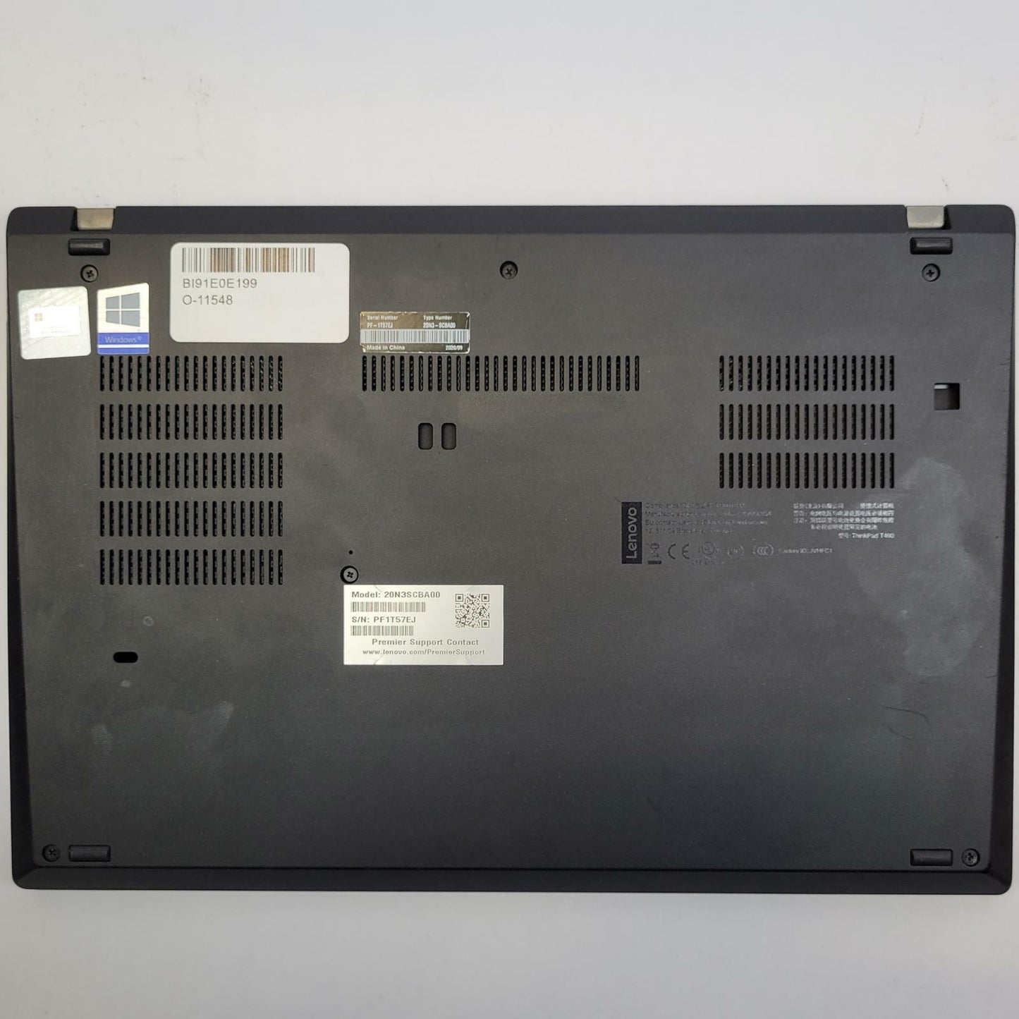 LENOVO THINKPAD T490 Win 11 i5-8365U 16GB RAM 256GB NVME | Grade C  15972a