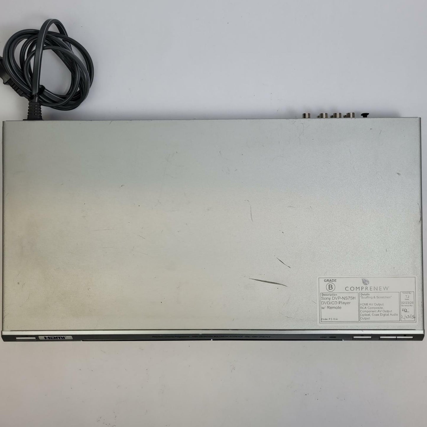 SONY DVP-NS75H DVD/CD Player w/ Remote | Grade B