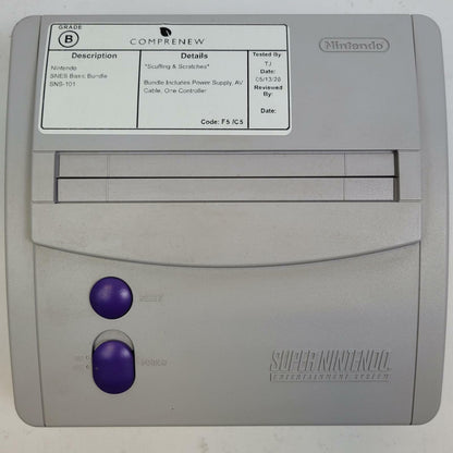 Super Nintendo Entertainment System SNS-101 Video Game Console | Grade B