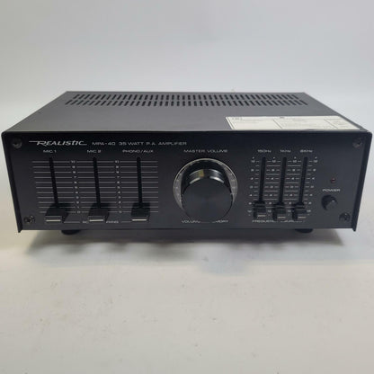 Realistic MPA-40 35-Watt PA Amplifier | Grade B