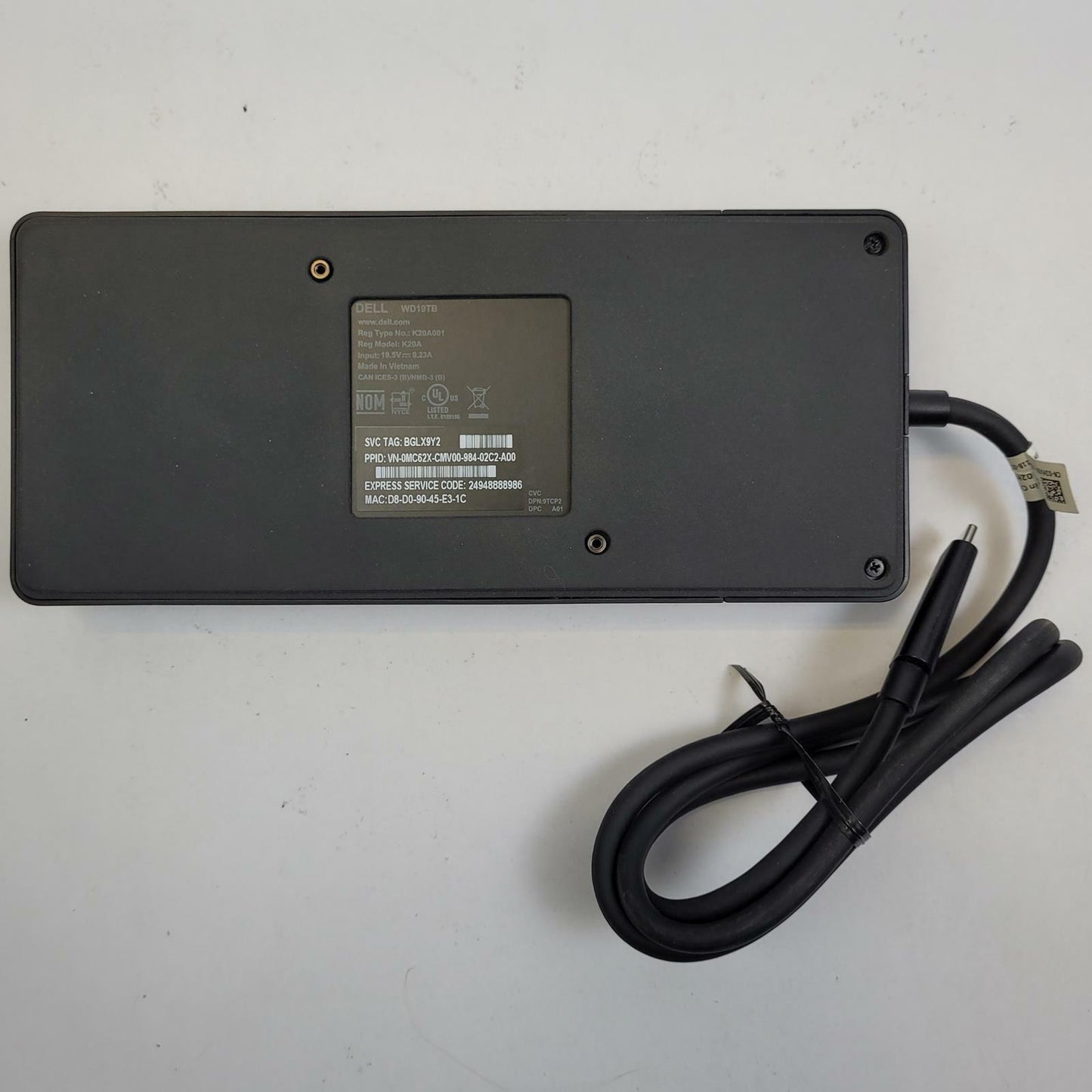 DELL WD19TB Laptop Docking Station | Grade A