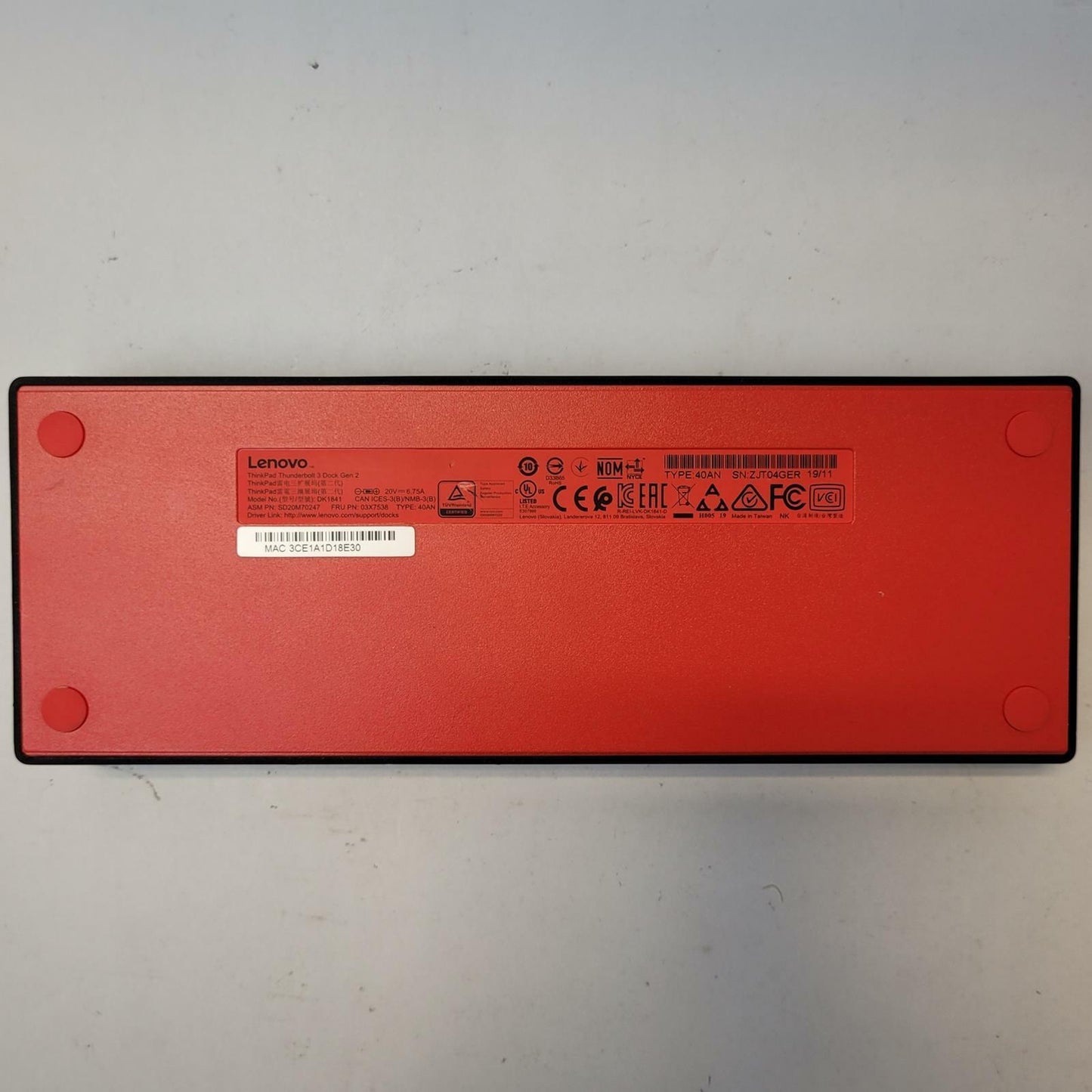 LENOVO DK1841 Laptop Docking Station | Grade B | 10296