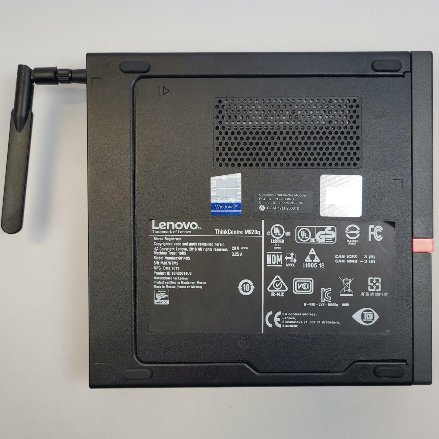 LENOVO THINKCENTRE M920Q Win 11 Home i5-8500T 8GB RAM 256GB NVMe | Grade B