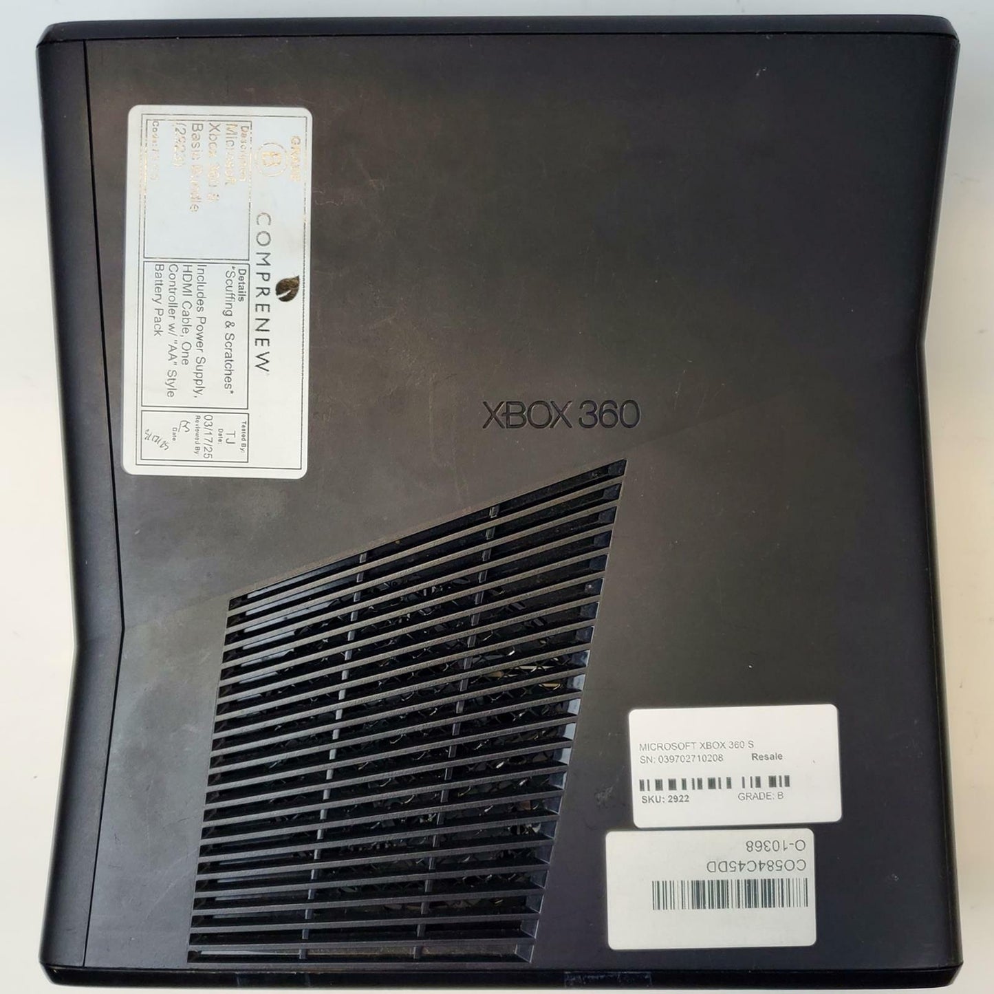 Microsoft Xbox 360 S Console Basic Bundle | Grade B | 10642