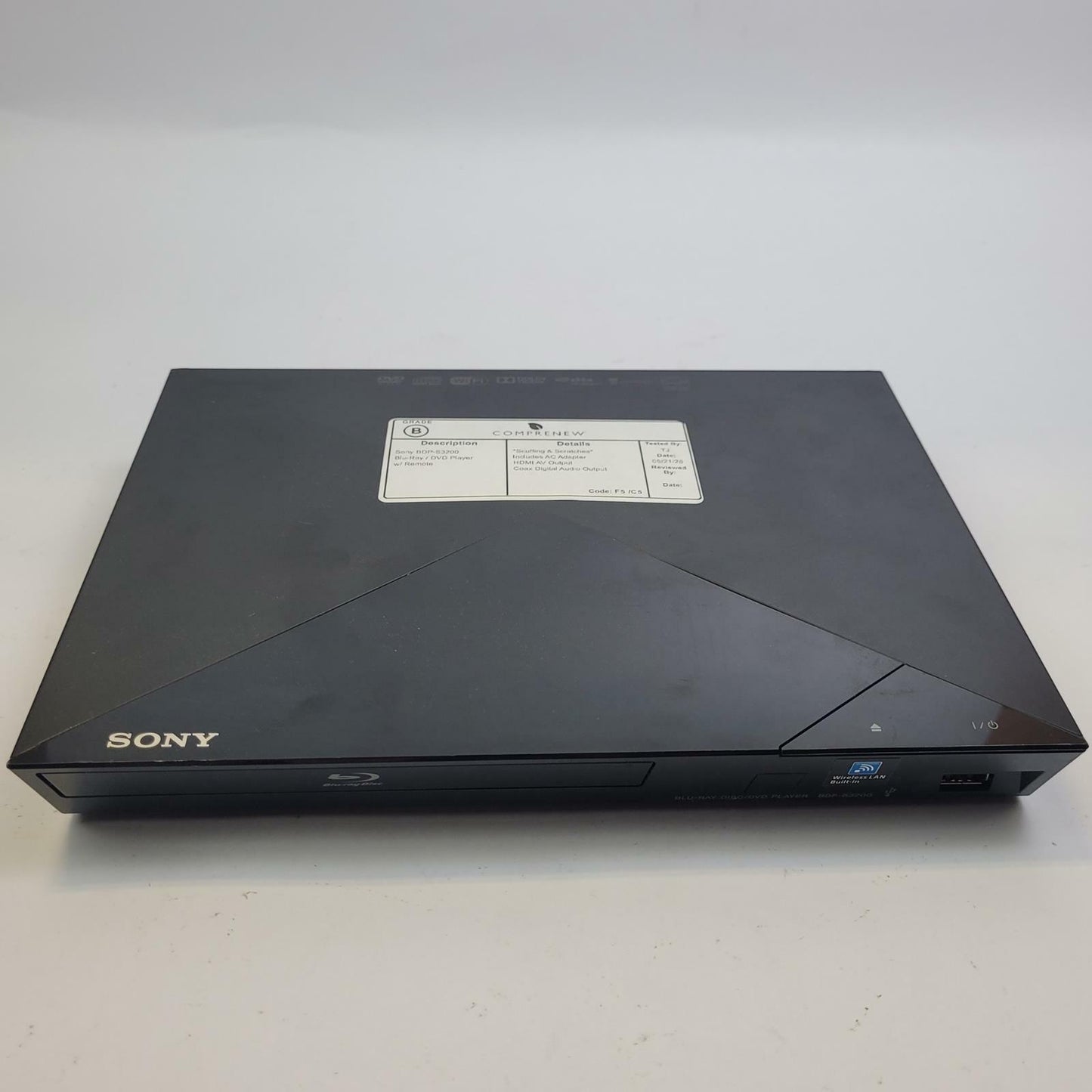 Sony BDP-S3200 Wi-Fi Blu-ray Disc Player | Grade B