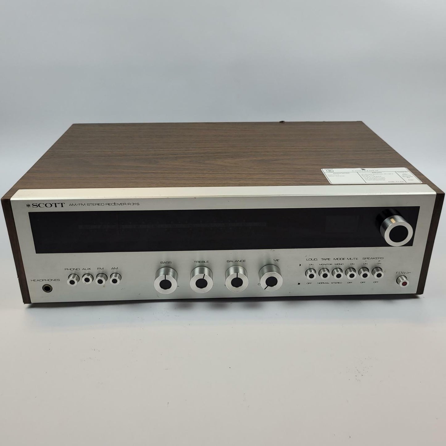 HH Scott R-31S Vintage AM/FM Stereo Receiver | Grade B