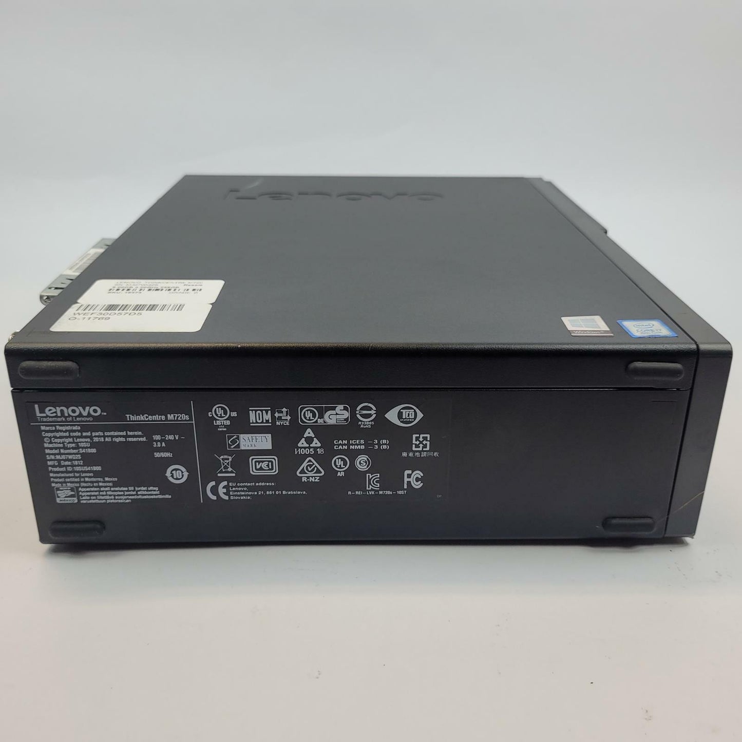 LENOVO THINKCENTRE M720S Win 11 Home I3-8100 16GB RAM 128GB NVME |Grade B|