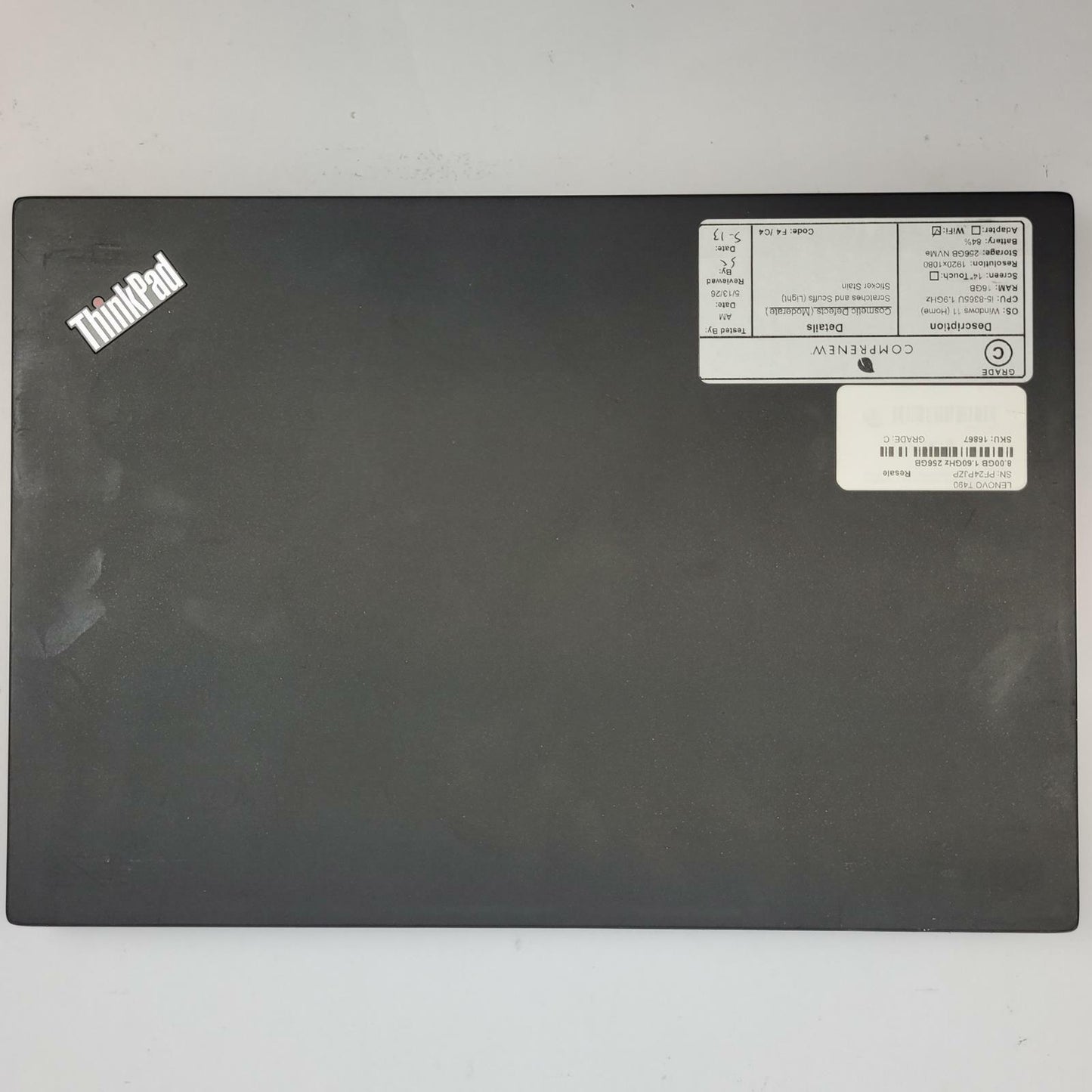LENOVO T490 Windows 11 Home Core i5 8365U 16GB RAM 256GB NVME |Grade C|