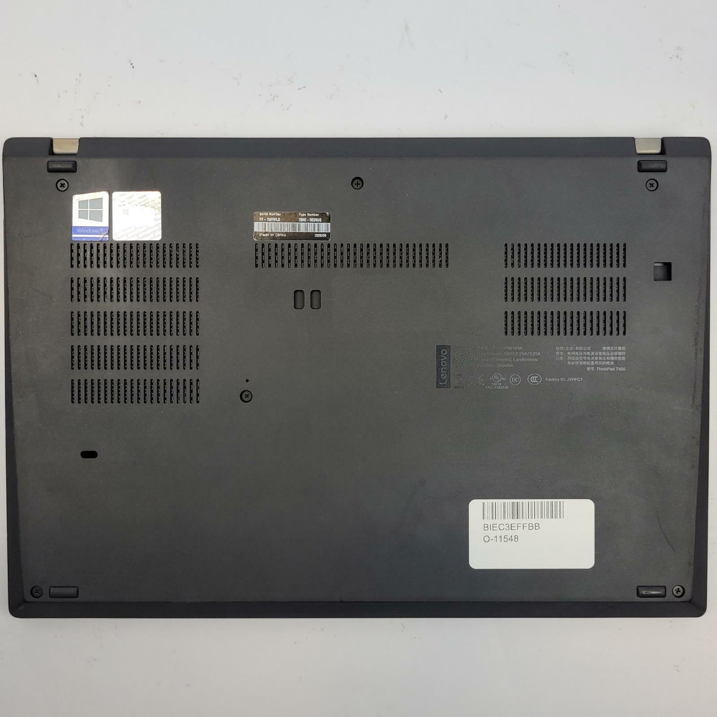LENOVO THINKPAD T490 Win 11 Home i7 8665U 16GB RAM 128GB M.2 | Grade C | 16077b