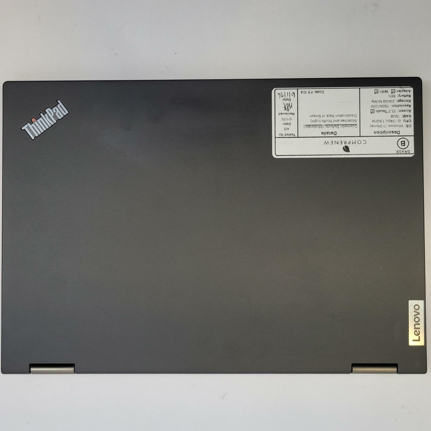 LENOVO ThinkPad X13 Yoga Gen 3 Win 11 i5-1245U 16GB RAM 256GB NVME | Grade B