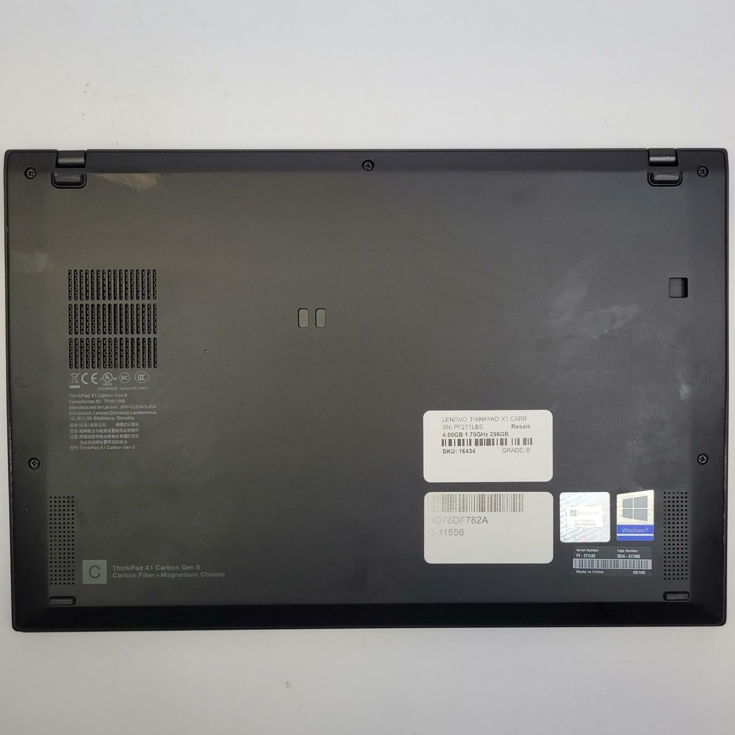 LENOVO THINKPAD X1 CARBON G8 Win 11 i5-10310U 8GB RAM 256GB NVME | Grade B | 27
