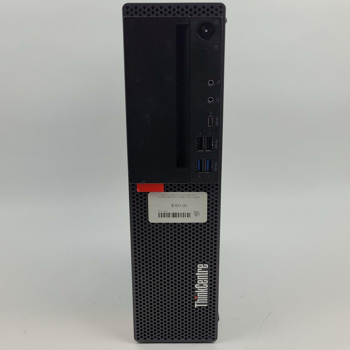 LENOVO THINKCENTRE M720S Win 11 i7-8700 8.00GB RAM 128GB NVMe |Grade B| 15212h