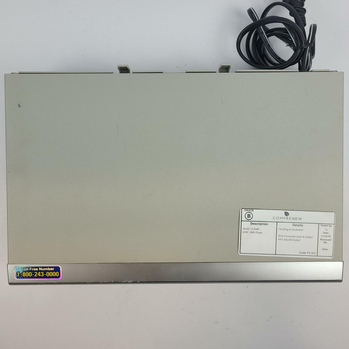 Zenith VCS442 4-Head Hi-Fi Stereo VHS VCR | Grade B