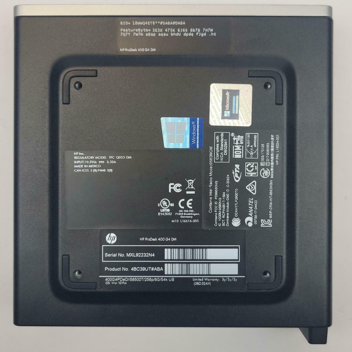 HP PRODESK 400 G4 DM Win 11 i5-8500T 8GB RAM 256GB SSD | Grade B