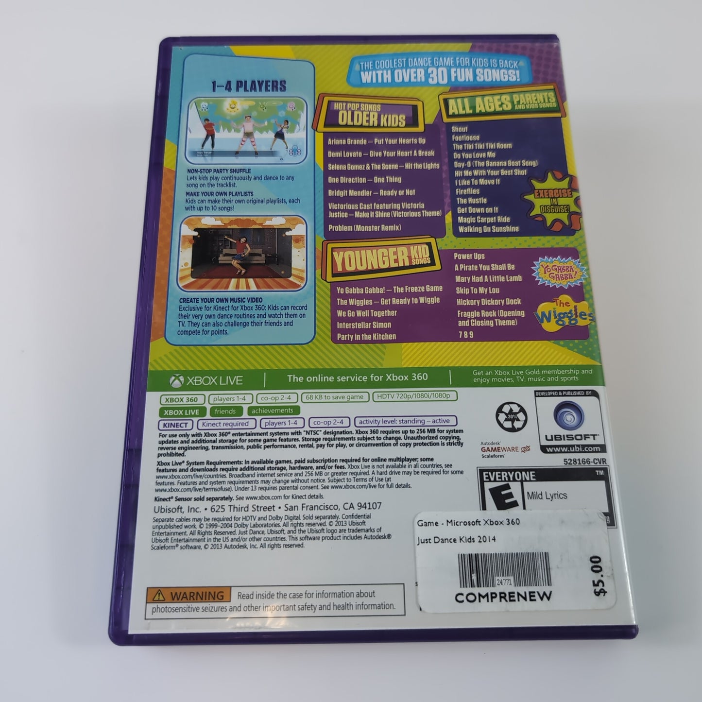 Microsoft Xbox 360 Game - Just Dance Kids 2014 | Grade B