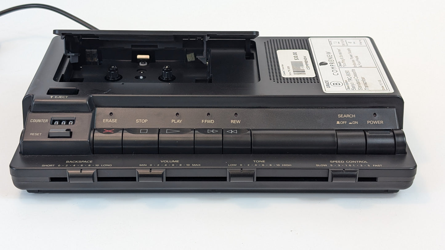 Sanyo TRC-8080 Standard Cassette Transcriber with Foot Pedal | Grade B