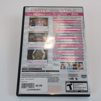 Sony Play Station 2 Game - Singstar 80's (Mic Not Included) | Grade A